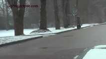 020166 Kathy Gets Caught Taking An Emergency Pee In The Snow