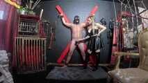 Violent forced ejaculation with the vibrating rod!