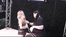 Dany Blonde at an Event, tied by Delona !