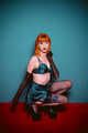 Amber in Vintage Lingerie Chairtied