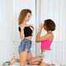 Terry and Vanessa - Trash bag games: Terry is packed by Vanessa