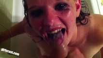 Mila the cum horny Turkish girl Deep Throat training