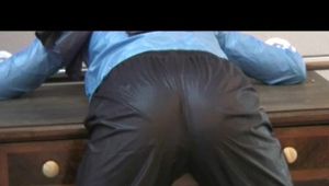 0245 min video with Pia tied and gagged in nylon clothes