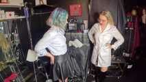 Unbelievable, this bitch came to my Bdsm studio for examination. And he sat down directly on my gynchair with his legs apart.