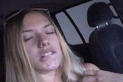Winter gets naked in a car wash