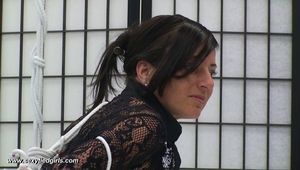 Standing on one feet