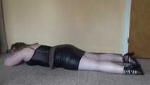 Sandra - Making of lying cuffed