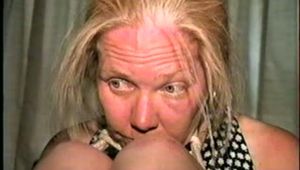 38 Yr OLD LESBIAN CASHIER TAPE & CLEAVE GAGGED, BALL-TIED, BLINDFOLDED, TRYING TO MAKE PHONE CALL (D43-1)
