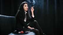 Adorable 19-year-old Anastasia surprisingly fancies smoking really strong Marlboro Red cigarettes