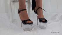 Long gloves and high heels