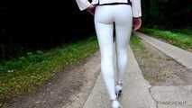 Leggings in weiß
