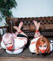 1192 Amber and Roxie barefoot and Taped by Mia